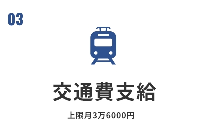 交通費支給 上限月3万6000円